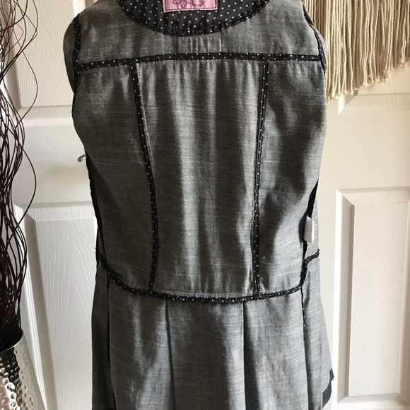 Tailored Denim Trench Coat in Dark Blue - Picture 9 of 9